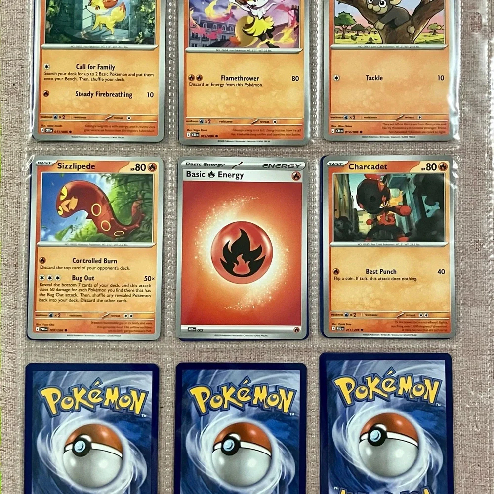 13x Mega Evolution Fire Type Pokémon Cards 🔥